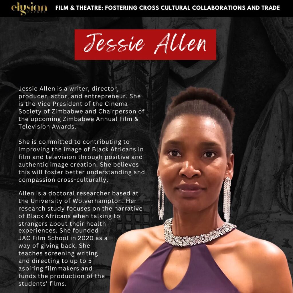 Jessie Allen - Vice President of the Cinema Society of Zimbabwe and Chairperson of ZAFTAs